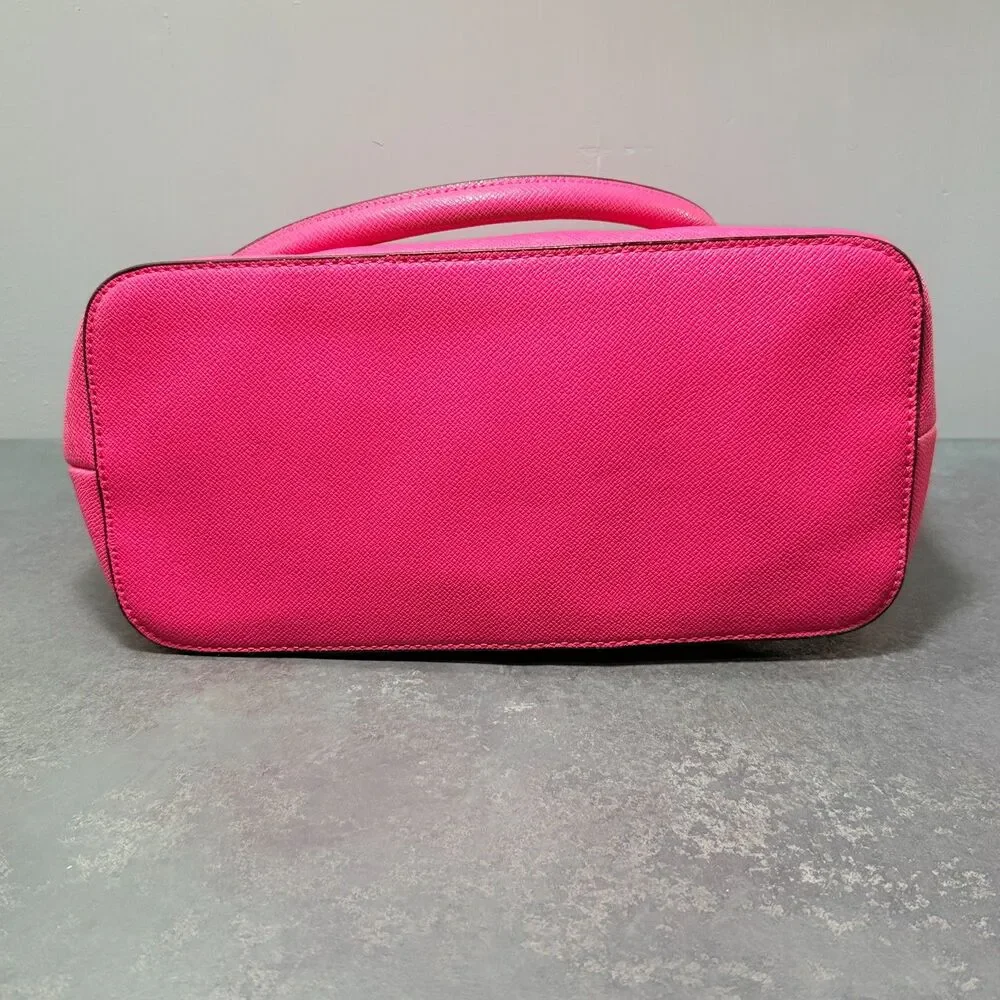 Apt. 9 HandBag | Pink Bow Gold Hardware | Full Zip Medium Purse